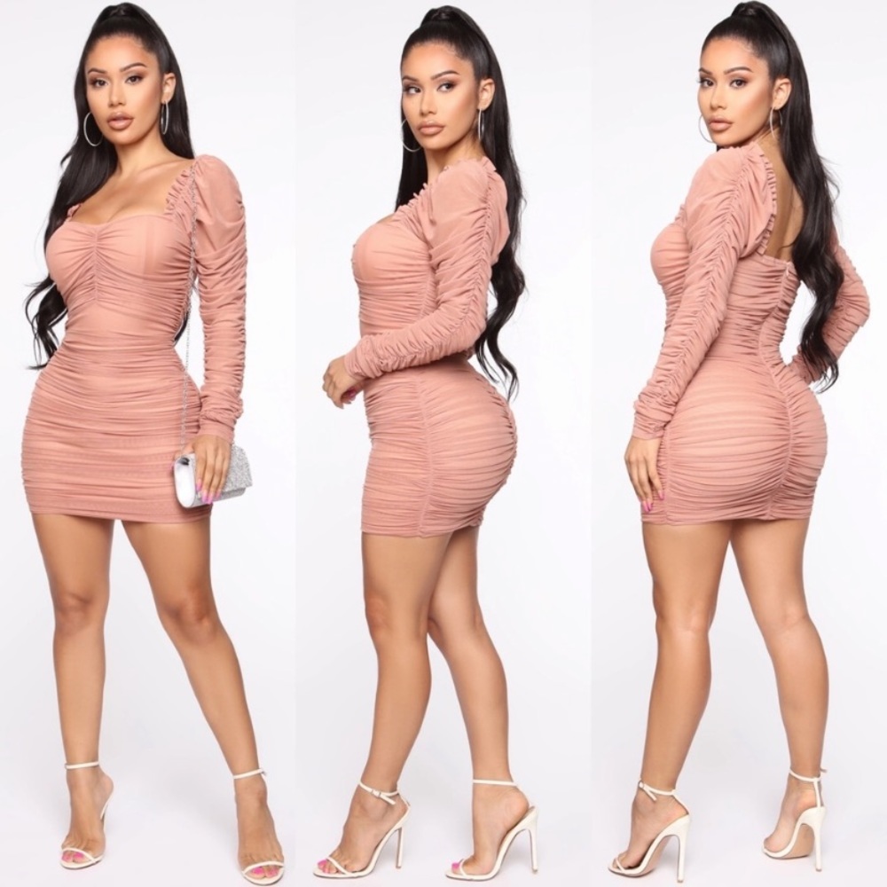 Mariah rushed mini dress